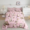 thumbnail image 2 of Homewish Cartoon Animal Otter Full Size Comforter Sets 3-Piece for Kids Boys Girls,Koi Fish Bedding Comforter Set,Stars Print Lightweight Bedding Sets,Ultra Soft Home Decor,Reversible, 2 of 8