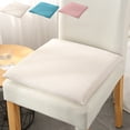thumbnail image 1 of YYV Solid Linen-Look Round Chair Cushion Breathable Comfortable Seat Pad Versatile Stool Cushion For Dining Office Patio Durable Easy-Care Home Seating Support, 1 of 7