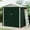 Green, variant on Heavy-Duty Metal Outdoor Storage outdoor storage - 6x4 FT Lockable Double Doors, Weatherproof & Rust-Resistant Steel, Sloped Roof, Ventilated, for Tools, Bikes, Patio & Lawn Equipment