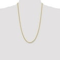 thumbnail image 2 of Diamond2Deal 10K Yellow Gold 3.5 mm Semi-Solid Rope Chain Necklace for Mens 26", 2 of 6