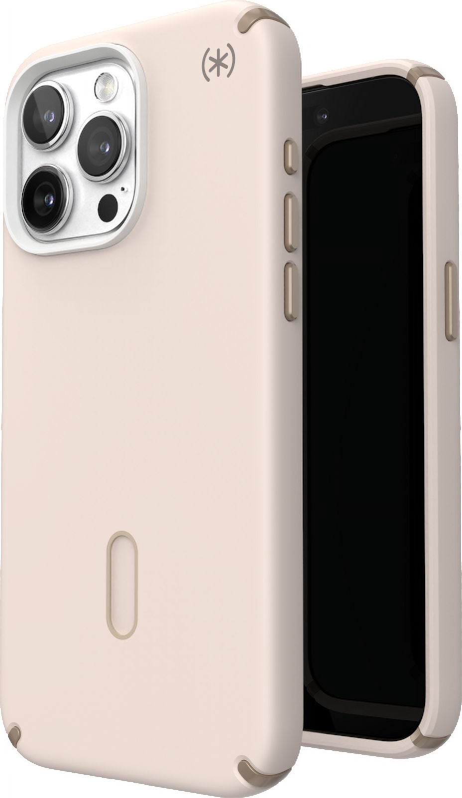 Speck iPhone 15 Pro Max Case-Presidio2 Pro-ClickLock-MagSafe-6.7 Inch Phone Case-Bleached Bone/Heirloom Gold/Hazel Brown