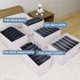 thumbnail image 5 of Yuarrent Cesta divisora ​​de ropa para armario, cajón de armario plegable, caja de inserción, sujetador, ropa interior, organizador de vaqueros, Almacenamiento y organización del hogar gris L Yuarrent HA028155-01, 5 of 6