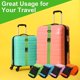 thumbnail image 2 of Luggage Strap 4 Pack Carrying Straps Suitcase Belt Travel Accessories Clip-on Baggage Suitcase for Luggage (Green Blue Pink Orange), 2 of 5