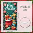thumbnail image 3 of Festive Cows Christmas Banner Holiday Santa Hats Barn Scene for Home Party Indoor, 3 of 9