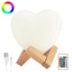 thumbnail image 2 of Lámpara De Impresión 3D Love Shape Moon Night Light Con Soporte Y Control Remoto Vogacara HA025077-02, 2 of 7