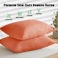 thumbnail image 6 of GOGREEN Waterproof Pillow Protectors with Zipper - King Size Cooling Bamboo Rayon Pillow Case Cover, Bed Bug Pillow Cover, Zippered Plastic Pillowcase (2 Packs, King 20"x36"), 6 of 8