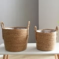 thumbnail image 3 of Straw flower pot extra large extra large potted green plant flower basket plant basket woven floor indoor bonsai, 3 of 5