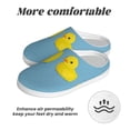 thumbnail image 6 of Kdxio Cute Ducky Women's Men's Slippers Plush Slip-On House Slipper for Winter Indoor Soft Cushion Non-slip Fluffy Slides Slippers-13, 6 of 7