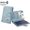 thumbnail image 2 of Simple Solid Color Airplane Print Lightweight with Magnetic Buckle Multifunctional Passport Clip Protective Cover, 2 of 7