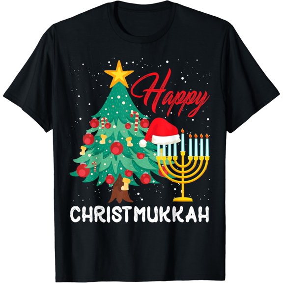 Happy Christmukkah Jewish Christmas Hanukkah Chanukah T-Shirt