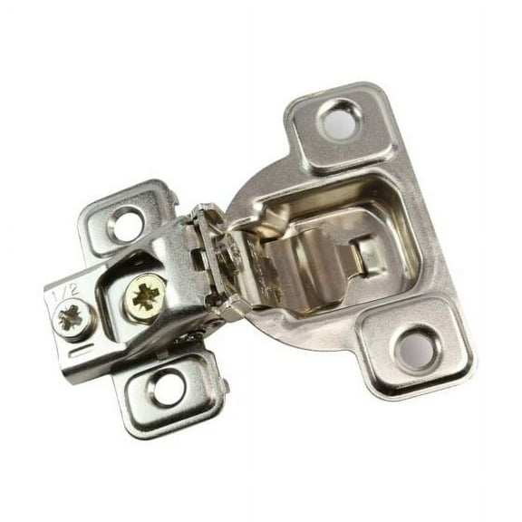 Salice 2-Pack 106 Degree 3/4" Overlay, Excenthree Face Frame Hinge with 3 Cam Adjustment, Nickel Finish
