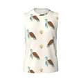 thumbnail image 6 of Lsque Sea Turtle Print Men's Cotton Blend Sleeveless Muscle Shirts (S-3XL)- Moisture Wicking, Odor Protection, UPF 30+,Small, 6 of 8