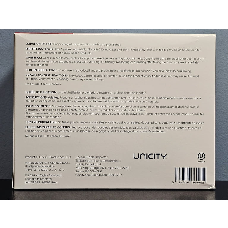 UNICITY TRIO: Mixed Berry Balance (1 Box) & Natural Lemon Unimate