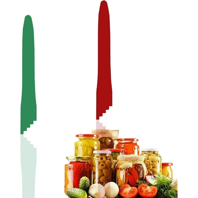 Bubble Popper for Canning Kit - Canning Supplies Bubble Measurer Canning Tools - Canner Debubble for Canning Jars Mason Jars Canning Pot 2Pcs (Green-Red)