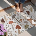 thumbnail image 4 of Brown Mushroom Leaf Light Pattern Door Rugs,Washable Non Slip Door Mats Indoor,Decorative Door Mats,Entry Mat Indoor for Entrance,Bedroom,Kitchen,Bathroom,20"x32", 4 of 6