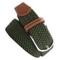 thumbnail image 4 of Cinturón de lona tejido para hombre Cinturón web Hebil de aleación de viaje Verde Zulema Cinturones de lona casuales para hombres, 4 of 5