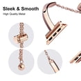 thumbnail image 2 of BANDOVA Slim Metal Jewelry Band for Apple Watch, Women's Bracelet with Sliding Clasp, Rose Gold, 38mm/40mm/41mm, 2 of 6