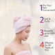 thumbnail image 4 of 1 paquete de toalla de microfibra para el cabello para mujeres, fibras de cabello ultra absorbentes para un secado rápido, 4 of 5