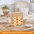 thumbnail image 6 of Yayeee Napkin Holder for Table Set of 2 Kitchen Paper Tissue Organization, Orange Geometric Pattern, 6 of 8