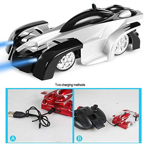 LNKOO Remote Control Cars, Electric Toy RC Cars on the Wall, Dual Mode Race Car for Floor or Wall, 360°Rotating Stunt + LED Lights - Best Gift for Kids and Adults 3-16 Year Old