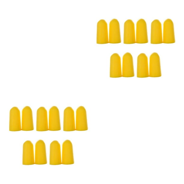 Soidarity Paquete de 10 tapones para los oídos reutilizables para la prevención del ruido, accesorios para los oídos con sonido para siesta en la amarillo 2piezas Soidarity CBP437465