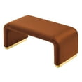 thumbnail image 5 of Koda Performance Velvet Waterfall Ottoman in Brass Rust, 5 of 10