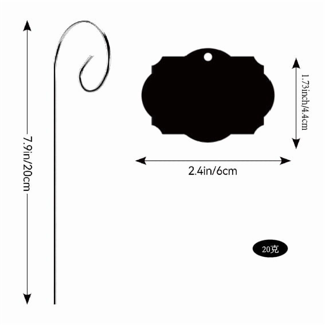 Acrylic Plant Labels with Stakes 10 Pack, Waterproof Garden Markers for Seedlings and Potted Flowers, DIY Reusable T-Type Plant Tags for Herbs D041