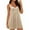 #406-Beige, variant on n Women's Sexy Sequin Spaghetti Strap V-Neck Mini Dress - Sleeveless Glittery Party Dress with Midi Hemline, Clubwear for Night Out and Evening Events