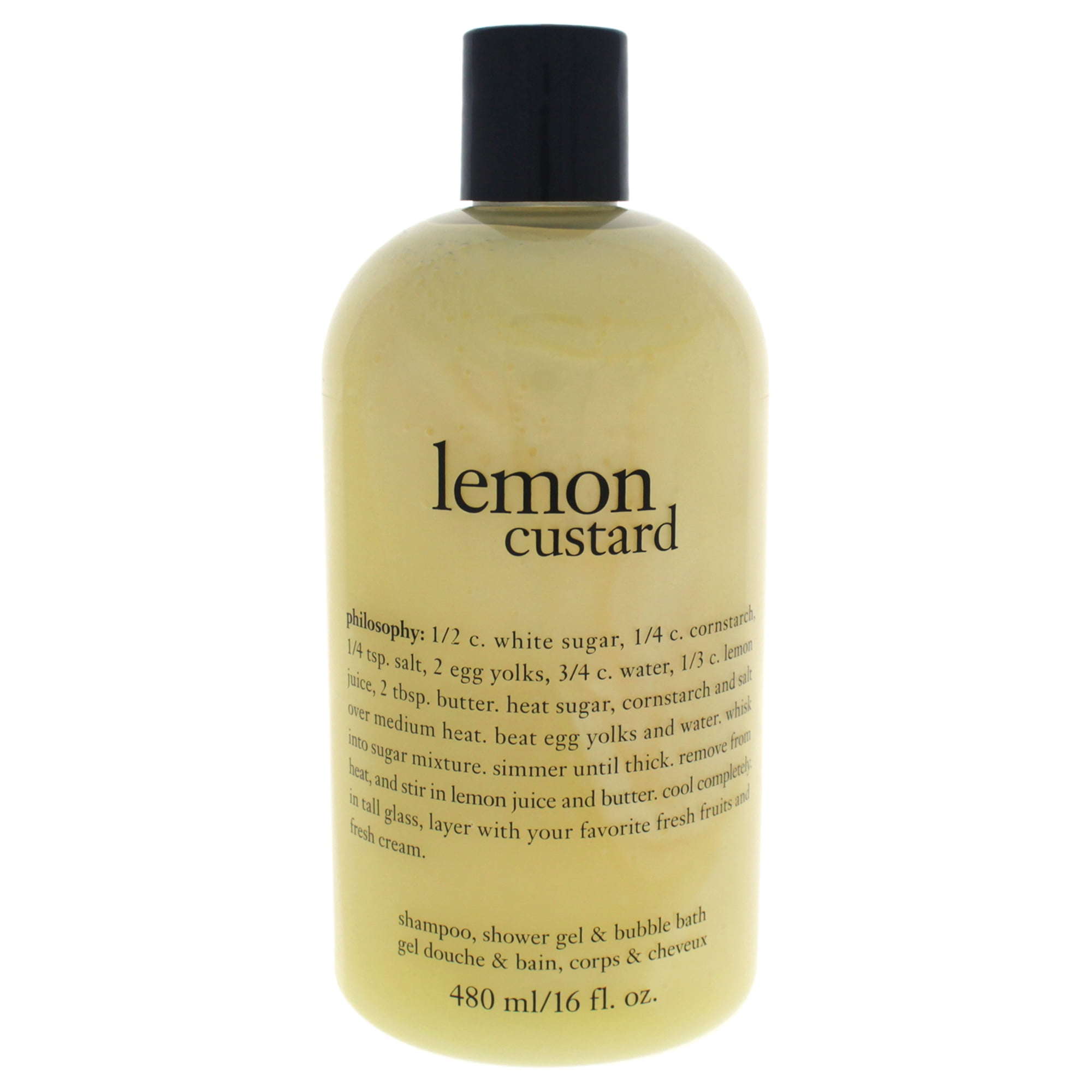 Philosophy Lemon Custard Shampoo, Shower Gel & Bubble Bath, 16 Fl Oz