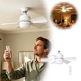 thumbnail image 1 of MKHSQHDG Clearance Elegant Ceiling Fan Light with Integrated Led Pendant and Reversible for Modern Living Spaces, 1 of 8