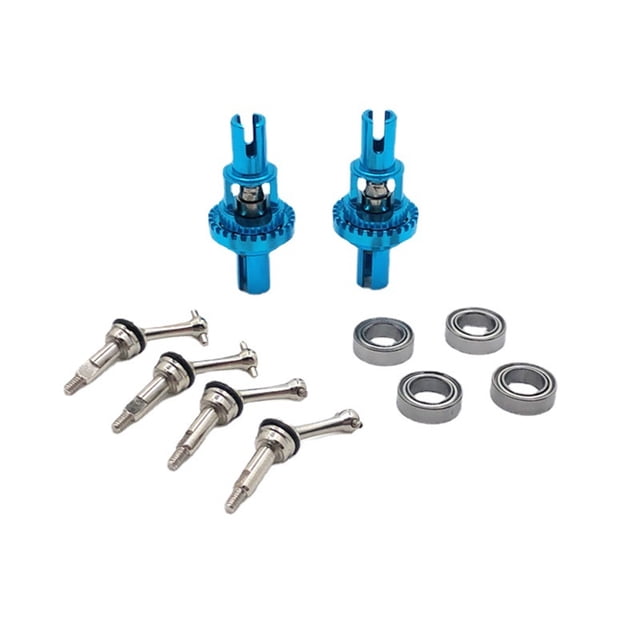 1/28 Voitures Télécommandées Modification Différentielle Arbre de Transmission Kit de Mise à Niveau Roulement de Remplacement pour WLtoys K969 K979 K989 K999 Bleu
