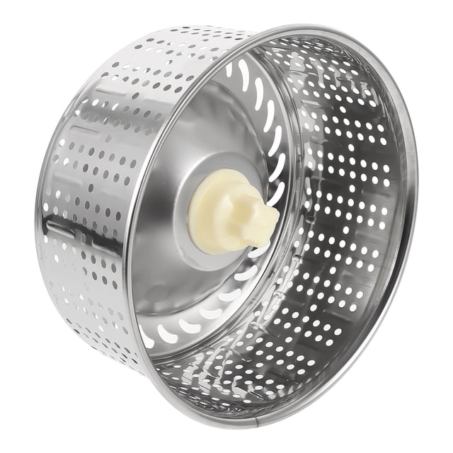 IDEANATEGRATE Canasta Para Cubo Giratorio De Trapeador En Acero Inoxidable Para Fácil Secado Y Limpieza Color Plata