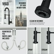 VIGO Industries VG02001MB 1 Handle Pull-Down Spray Kitchen Faucet Matte Black