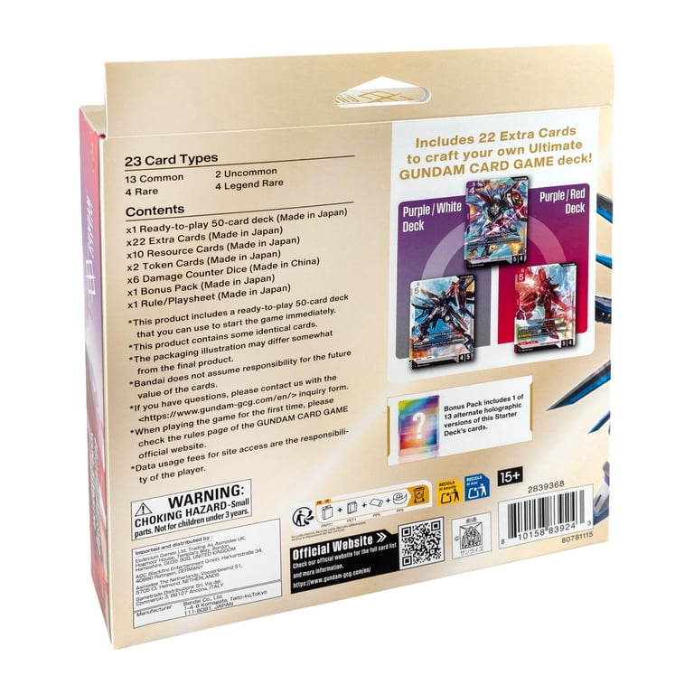 Bandai Trading Card Games Gundam Ultimate Deck 1 - Walmart.com