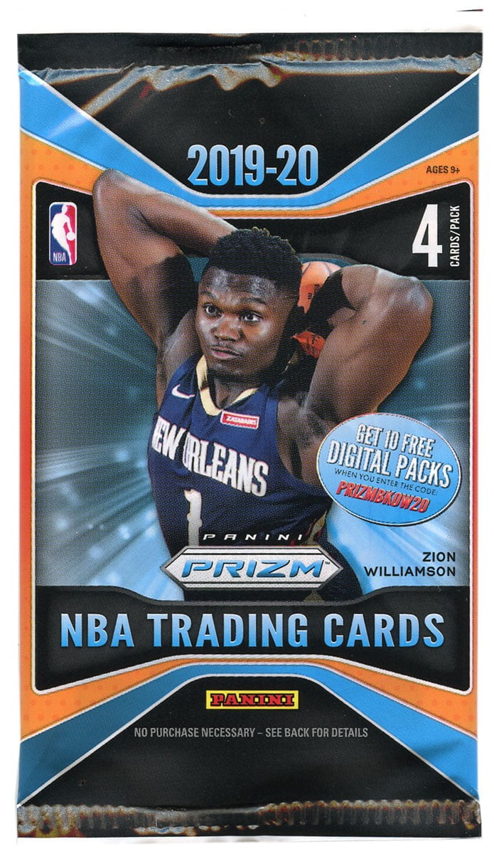 NBA Panini 2019-20 Prizm Basketball Trading Card Pack [4 Cards!] - Walmart.com - Walmart.com