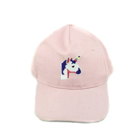 Unisex Adjustable Novelty Embroidered Unicorn Baseball Hat Pink