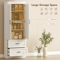 thumbnail image 4 of HOMCOM Tall Pantry Cabinet, 67" Farmhouse Kitchen Storage Cabinet, White, 4 of 10