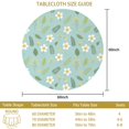 thumbnail image 3 of Pioneer Flower Floral Print Pattern Round Tablecloth 60 X 60 Inch, Wrinkle Resistant Wipeable Table Cloth for Kitchen Dining Picnic Patio Party, 3 of 6