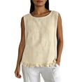 thumbnail image 2 of Shihyeh Linen Shirts for Women Linen Tank Tops for Women Linen Tops for Women Clothes for Women Summer, 2 of 9