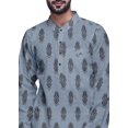 thumbnail image 4 of Atasi Printed Long Asymmetric Kurta Pajama Set For Men Party Wear Clothing, 4 of 4