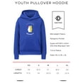 thumbnail image 3 of Daxton California Republic Youth Unisex Pullover Hoodie Mid-Weight Fleece Sweatshirt, Navy, X-Small, 3 of 3