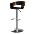 thumbnail image 5 of Simpli Home Farrell Adjustable Swivel Bar Stool in Black Vegan Faux Leather, 5 of 10