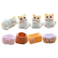 thumbnail image 4 of WHAMVOX Chic Resin Cat Ornament Set for Home Decor, Multi-Color Desktop Decoration, 3.5 Inch Figurine, 1 Piece, 4 of 8
