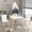 white,style A, variant on Sesslife Kids Table and Chairs Set, 3 Pieces Kids Square Table with 2 Animal Shape Chairs, Cute Cartoon Toddler Table and Chair Set, Sturdy Kids Play Table for Playroom Bedroom Kids Room, Natural