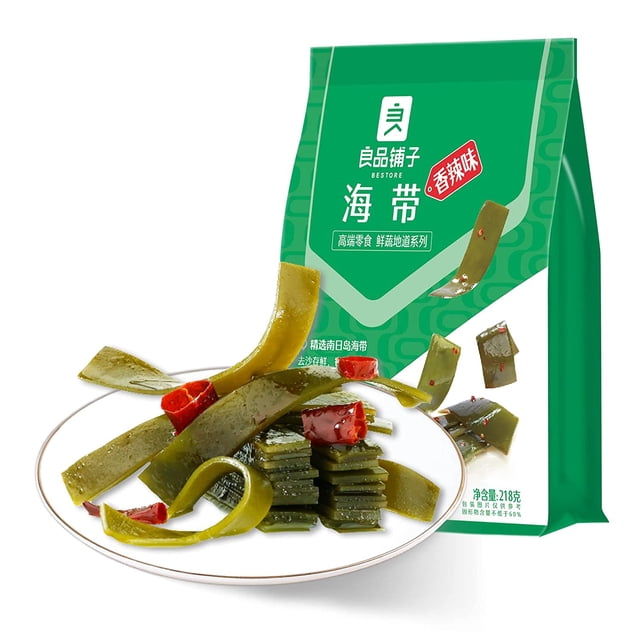 Spicy Kelp Seaweed Seafood Snacks Chinese Snacks Algae Individually Packed Ready to eat 7.68 Oz