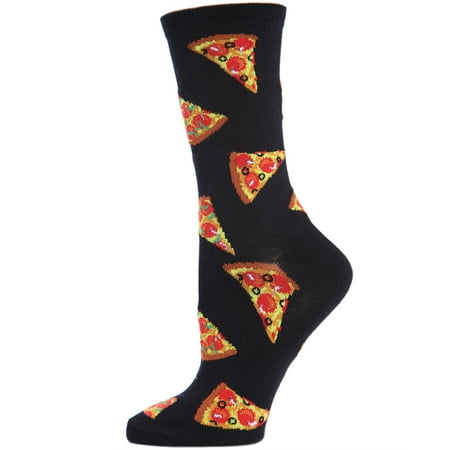 

MeMoi Pizza Slice Bamboo Blend Crew Socks - Womens - Female