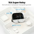 thumbnail image 4 of Amdohai Wireless Temperature Controller Weekly Programmable Temperature Timing Setting with Memory Function and Children Safety, 4 of 8