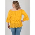 thumbnail image 2 of Avenue Women's Plus Size Convertible Eyelet Tunic, 2 of 2