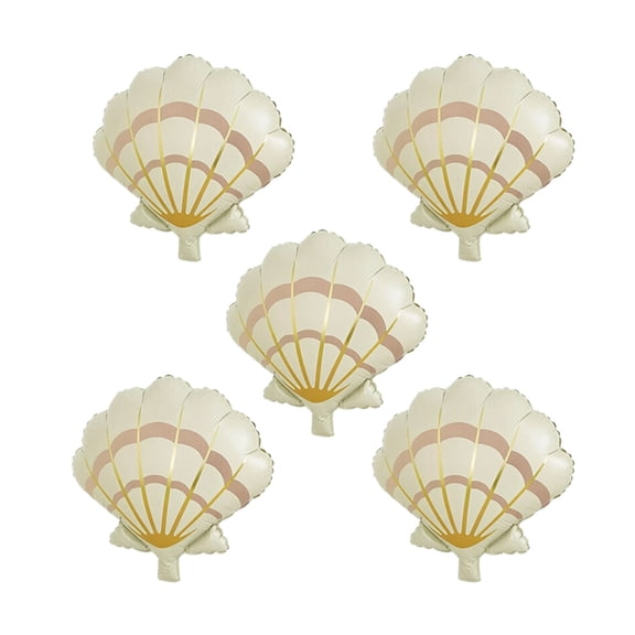 White Seashell Foil Balloon for Party Bridal Shower Nautical Decor, White