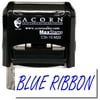 Self-Inking Blue Ribbon Stamp with Red Ink